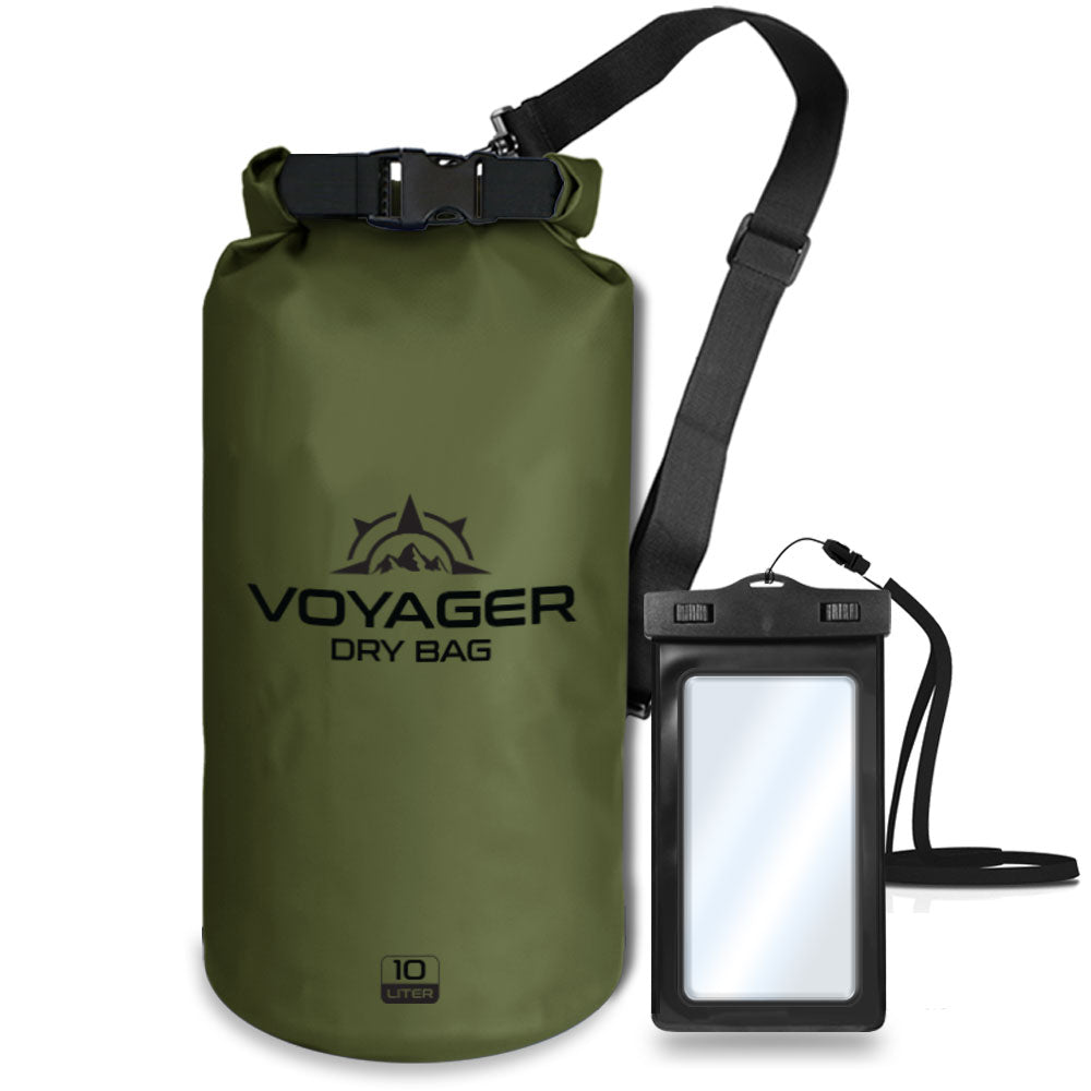 Voyager Waterproof Dry Bag for Kayaking and Water Sports - 10 Liter