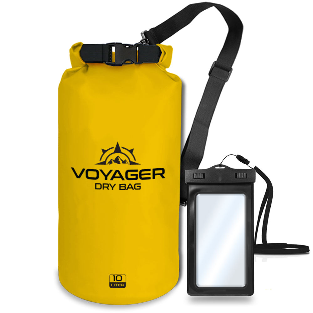 Voyager Waterproof Dry Bag for Kayaking and Water Sports - 10 Liter