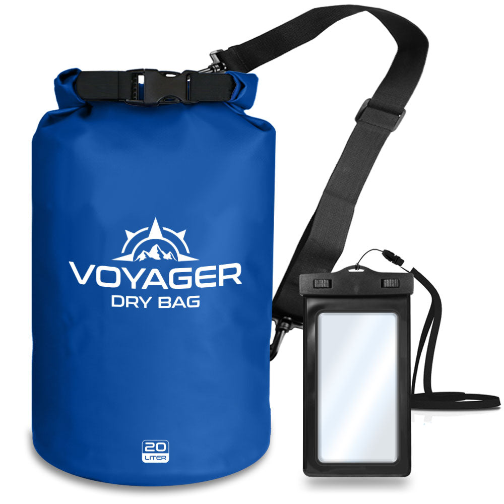 Voyager Waterproof Dry Bag for Kayaking and Water Sports - 20 Liter