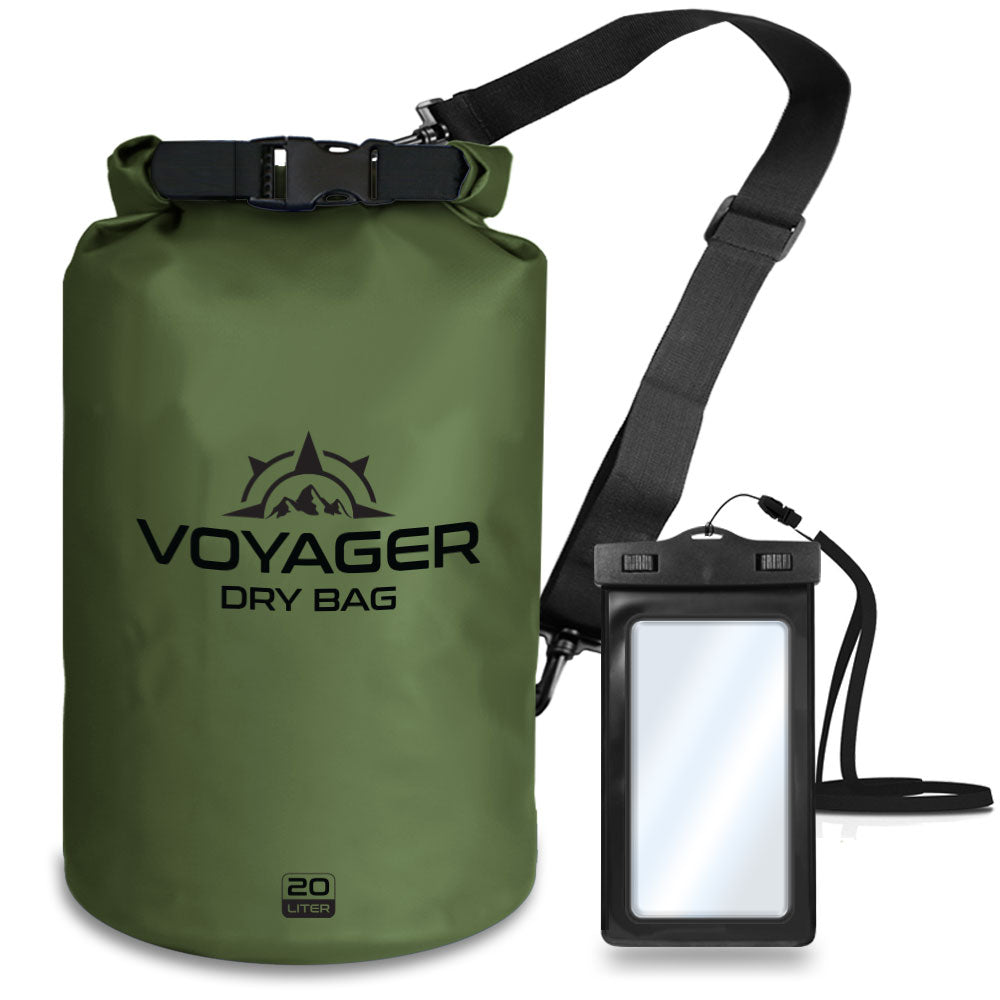 Voyager Waterproof Dry Bag for Kayaking and Water Sports - 20 Liter
