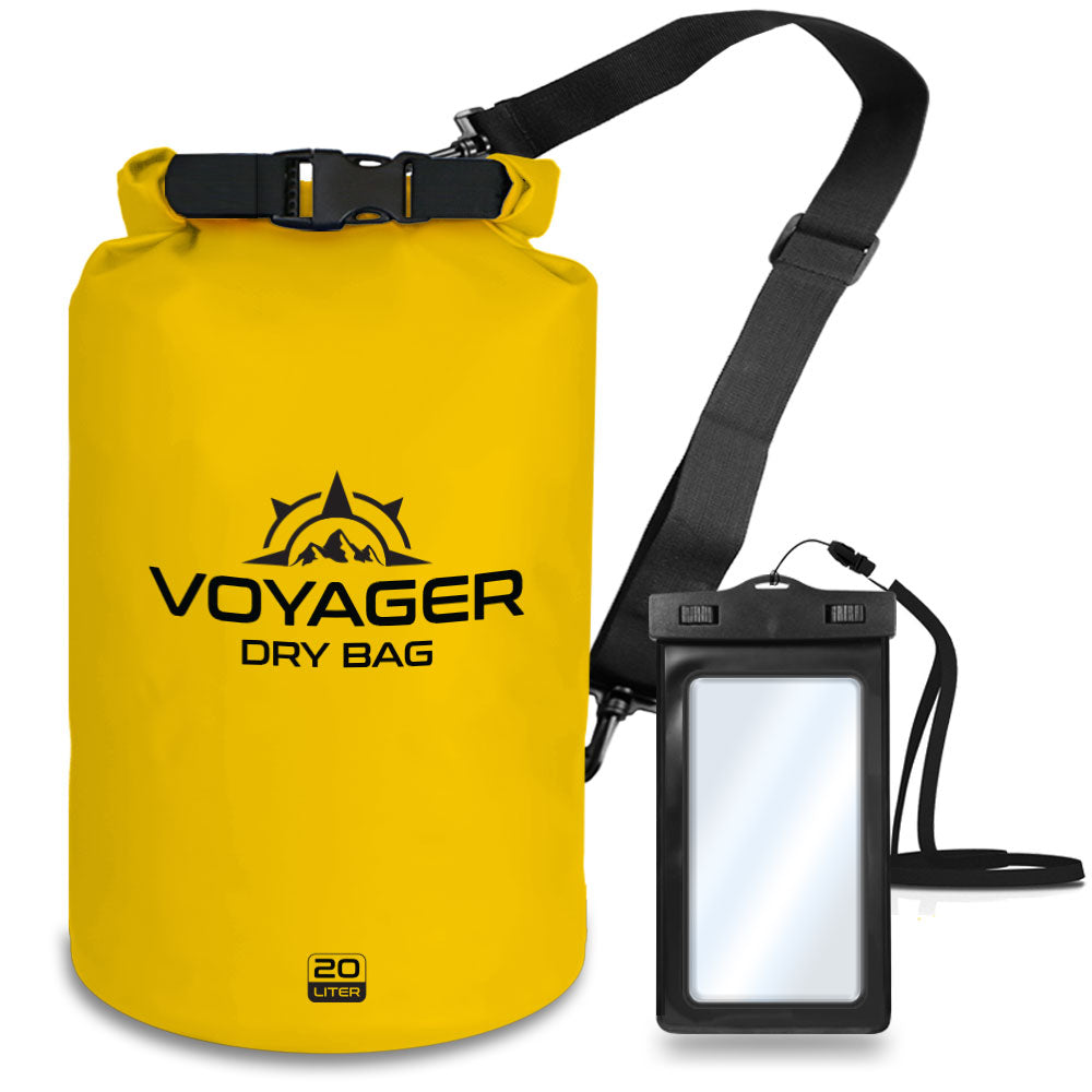 Voyager Waterproof Dry Bag for Kayaking and Water Sports - 20 Liter