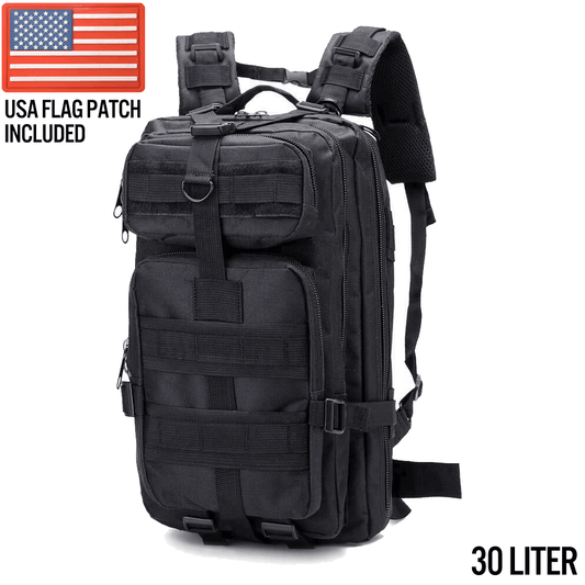 XG-MB30 - Small Tactical Backpack Survival Bag (30 Liter) - Black