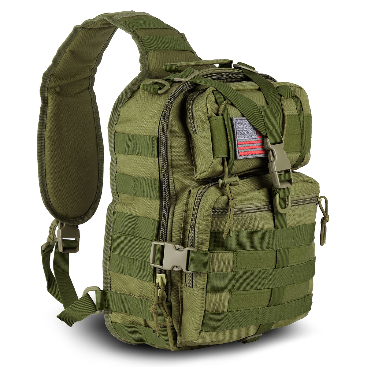 EDC Range Bag - Shoulder Sling Backpack (14 Liter) - Army Green