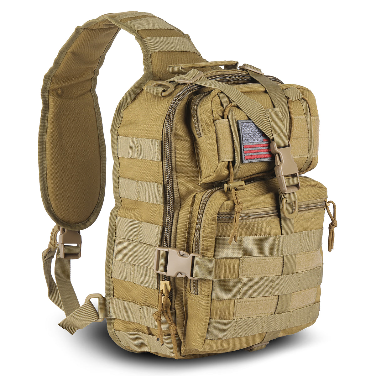 EDC Range Bag - Shoulder Sling Backpack (14 Liter) - Khaki
