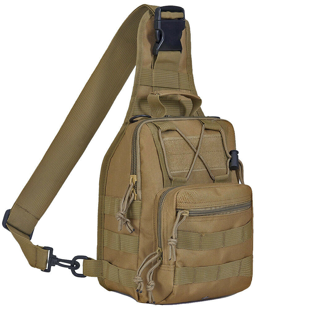 EDC Tactical Sling Chest Bag (5 Liter) - Khaki
