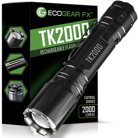 TK2000 USB Rechargeable LED Tactical Flashlight - Default Title