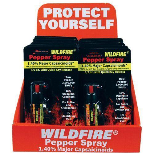 12 WF-KC Wildfire keychain with Counter Display