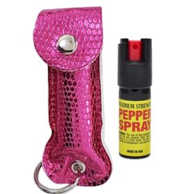 Snake Skin Pattern Personal Defense Pepper Spray OC-18 1/2 oz