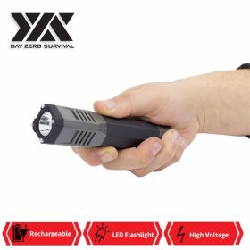 DZS Lightning Rod Rechargeable Stun Gun Tactical Flashlight 10 Million Volt