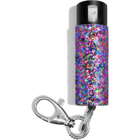 Bling It On Key Ring Self Defense Pepper Spray Amethyst Jeweled Cary Case