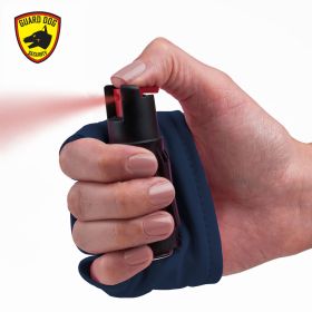 InstaFire Blue Personal Defense Pepper Spray 1/2 oz With Activewear Hand Sleeve