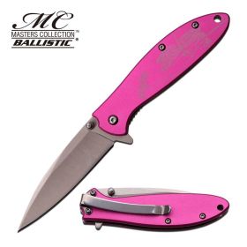 Ballistic Dragonfly Design Assisted Opening Knife Pink