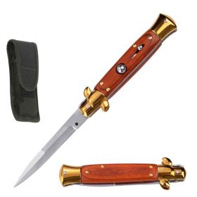 8.75" Classic Italian Stiletto Switch Blade Automatic Knife