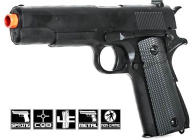 P819 1911 Government 8.5" Metal Spring Pistol Airsoft Hand Gun