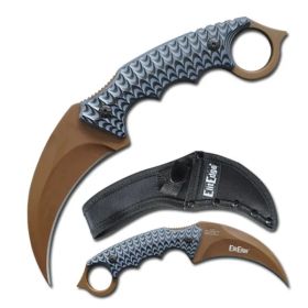 9.25" Tactical Karambit Fixed Blade G-10 Handle Knife