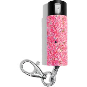 Bling It On Key Ring Self Defense Pepper Spray Confetti Jeweled Cary Case