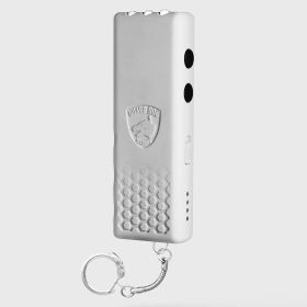 Hornet+ White Mini Stun Gun Keychain with Flashlight Rechargeable