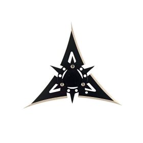 4", 3 Point Black Stainless Steel Throwing Star