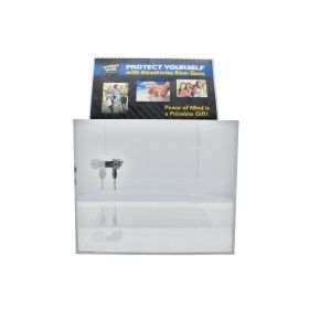 Acrylic Box Display w/Sign Holder