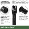 TK120 Professional LED Flashlight Kit with Batteries & Charger