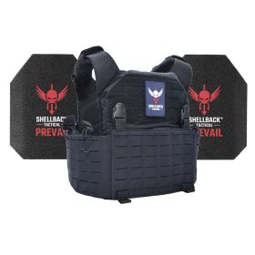 Shellback Tactical Rampage 2.0 Active Shooter Kit with Level III AR1000 Armor Plates (Color: Navy Blue, size: OSFM)