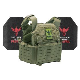 Shellback Tactical Rampage 2.0 Active Shooter Kit with Level III AR1000 Armor Plates (Color: Ranger Green, size: OSFM)