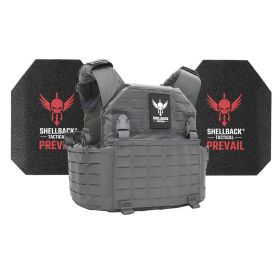 Shellback Tactical Rampage 2.0 Active Shooter Kit with Level III AR1000 Armor Plates (Color: Wolf Grey, size: OSFM)