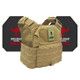 Patriot Active Shooter Kit with Level IV Model 4S17 Armor Plates (Color: Coyote, size: OSFM)