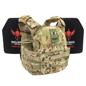 Patriot Lightweight Armor System with Level III Model LON-III-P Hard Armor Plates (Color: Multicam, size: OSFM)