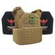 Shield 2.0 Lightweight Armor System with Level III Model LON-III-P Hard Armor Plates (Color: Coyote, size: OSFM)