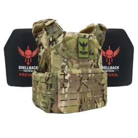 Shield 2.0 Lightweight Armor System with Level III Model LON-III-P Hard Armor Plates (Color: Multicam, size: OSFM)