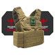 Skirmish Active Shooter Kit with Level IV 4S17 Armor Plates (Color: Coyote, size: OSFM)