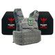 Skirmish Lightweight Level IV Armor Kit with Model 4SICMH Ceramic Plates (Color: Ranger Green, size: OSFM)