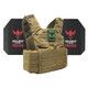 Shellback Tactical Skirmish Active Shooter Kit with Level III Model AR1000 Armor Plates (Color: Coyote, size: OSFM)