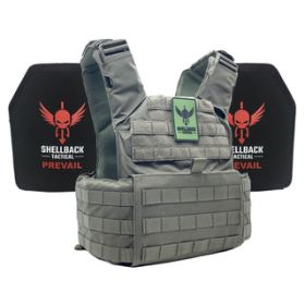 Skirmish Lightweight Armor System with Level III Model LON-III-P Hard Armor Plates (Color: Ranger Green, size: OSFM)