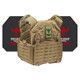 Rampage 2.0 Active Shooter Kit with Level IV 4S17 Armor Plates (Color: Coyote, size: OSFM)