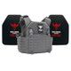 Rampage 2.0 Lightweight Level IV Armor Kit with Model 4SICMH Ceramic Plates (Color: Wolf Grey, size: OSFM)