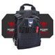 Defender 2.0 Active Shooter Armor Kit with Level IV Model 4S17 Armor Plates (Color: Navy Blue, size: OSFM)