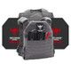 Defender 2.0 Active Shooter Armor Kit with Level IV Model 4S17 Armor Plates (Color: Wolf Grey, size: OSFM)