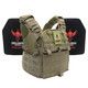 Banshee Elite 2.0 Lightweight Armor System with Level III Model LON-III-P Hard Armor Plates (Color: Ranger Green, size: OSFM)