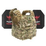 Shellback Tactical Banshee Elite 2.0 Active Shooter Kit with Level III Model AR1000 Armor Plates (Color: Multicam, size: OSFM)