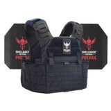 Shellback Tactical Banshee Elite 2.0 Active Shooter Kit with Level III Model AR1000 Armor Plates (Color: Navy Blue, size: OSFM)