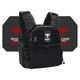 Banshee Elite 3.0 Active Shooter Kit with Level IV Model 4S17 Armor Plates (Color: Black, size: S/M)