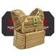 Banshee Active Shooter Kit with Level IV Model 4S17 Armor Plates (Color: Coyote, size: OSFM)