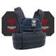 Banshee Active Shooter Kit with Level IV Model 4S17 Armor Plates (Color: Navy Blue, size: OSFM)