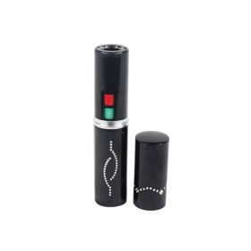 250,000 Volt Rechargeable Lipstick Stun Gun with Flashlight (Options: Black)