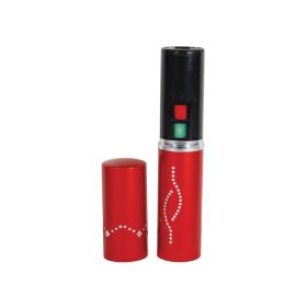 250,000 Volt Rechargeable Lipstick Stun Gun with Flashlight (Options: Red)