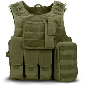 Military Tactical Plate Carrier Vest (Color: Army Green)