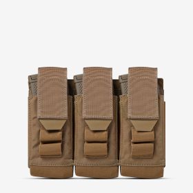 Multi Caliber Rifle Magazine Triple Pouch (Size/Style/Color: Coyote)