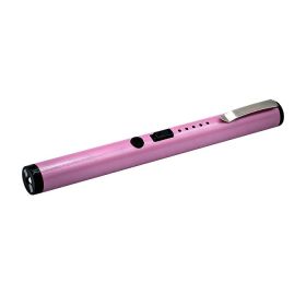 400,000 Volts Pen Stun Gun with battery meter and pocket clip (Options: Pink)